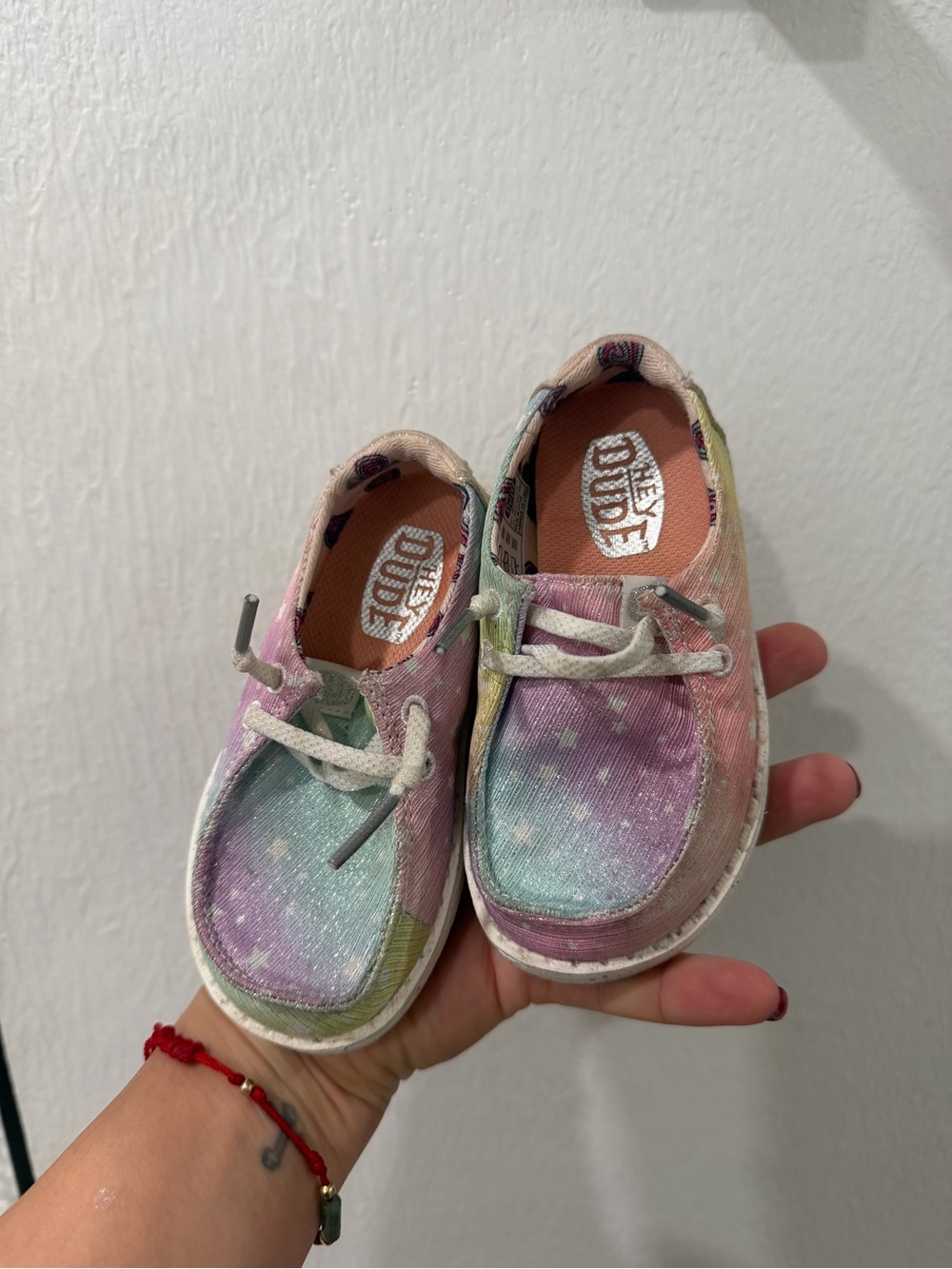 Hey Dude Kids Pastel Tie-Dye Canvas Slip-On Shoes